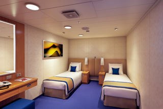 Inside cabin on Carnival Horizon