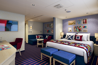Suite cabin on Carnival Horizon