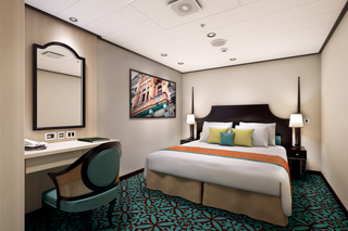 Inside cabin on Carnival Horizon