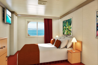 Oceanview cabin on Carnival Sunrise