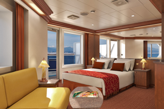 Suite cabin on Carnival Sunrise