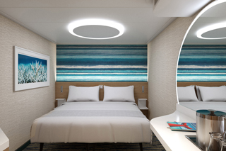 Inside cabin on Mardi Gras