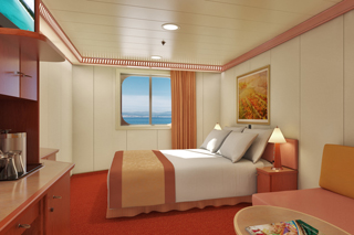 Oceanview cabin on Carnival Triumph