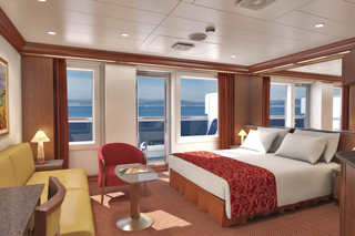 Suite cabin on Carnival Triumph