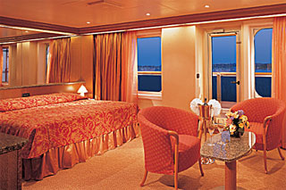 Suite cabin on Carnival Victory