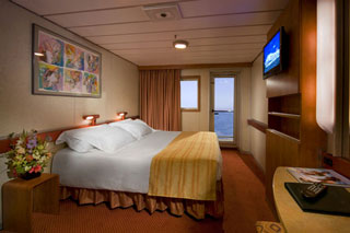 Balcony cabin on Carnival Ecstasy