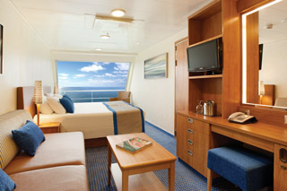 Oceanview cabin on Carnival Conquest