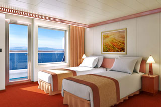 Balcony cabin on Carnival Glory