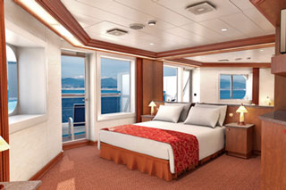 Suite cabin on Carnival Glory