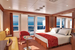 Suite cabin on Carnival Glory