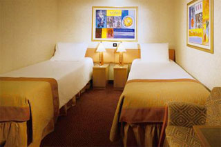 Inside cabin on Carnival Valor