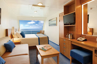 Oceanview cabin on Carnival Valor