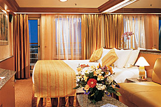 Suite cabin on Carnival Sensation