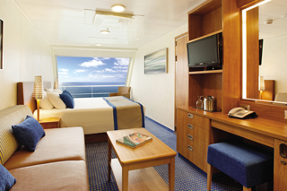 Oceanview cabin on Carnival Splendor