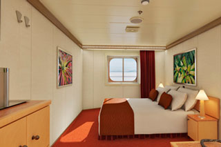 Inside cabin on Carnival Magic