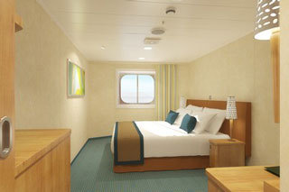 Inside cabin on Carnival Breeze