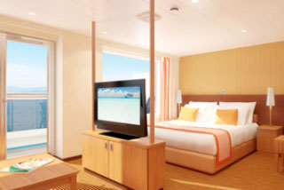 Suite cabin on Carnival Breeze