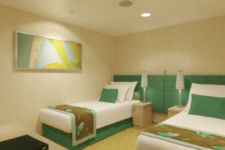 Inside cabin on Carnival Sunshine