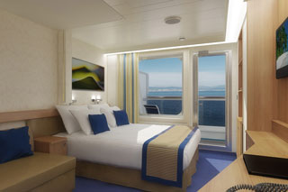 Balcony cabin on Carnival Sunshine