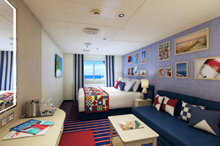 Oceanview cabin on Carnival Vista