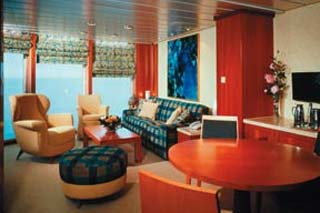 Suite cabin on Celebrity Infinity