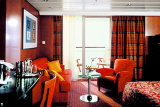 Suite cabin on Celebrity Infinity