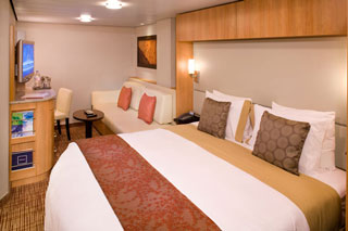 Inside cabin on Celebrity Solstice