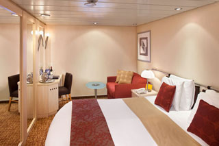 Inside cabin on Celebrity Summit