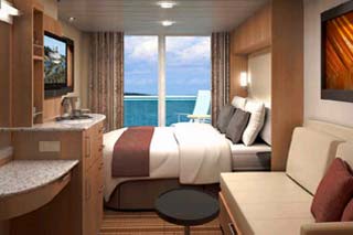 Balcony cabin on Celebrity Equinox