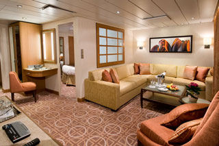 Suite cabin on Celebrity Eclipse
