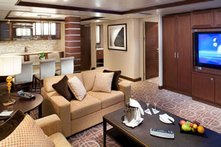 Suite cabin on Celebrity Silhouette