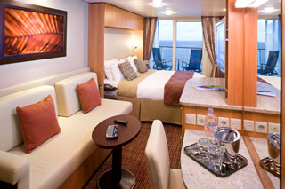 Balcony cabin on Celebrity Reflection