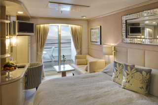Balcony cabin on Crystal Symphony