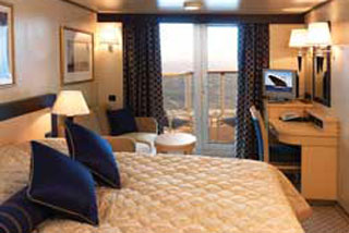 Balcony cabin on Queen Victoria