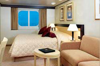 Oceanview cabin on Queen Victoria