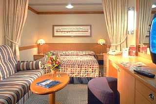 Inside cabin on Disney Magic