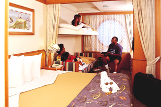 Oceanview cabin on Disney Magic