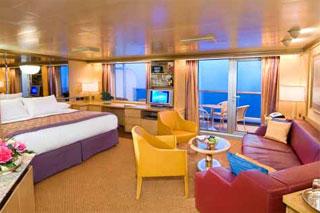 Suite cabin on Noordam