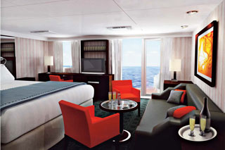 Suite cabin on Nieuw Amsterdam