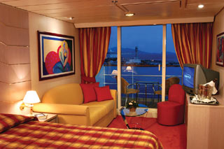 Suite cabin on MSC Lirica