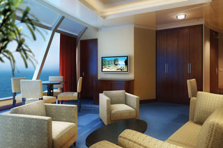 Suite cabin on Norwegian Star