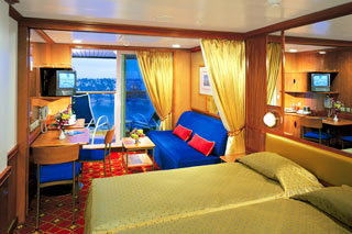Suite cabin on Norwegian Star