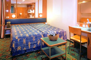 Inside cabin on Norwegian Star