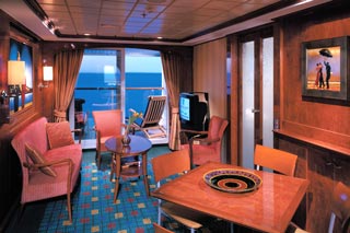 Suite cabin on Norwegian Dawn