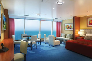 Suite cabin on Norwegian Dawn