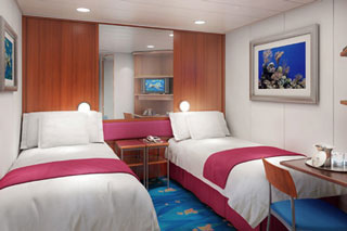 Inside cabin on Norwegian Dawn