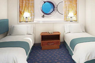 Oceanview cabin on Norwegian Spirit