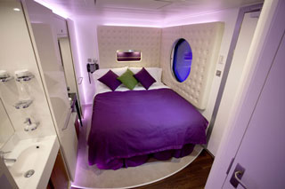 Inside cabin on Norwegian Epic