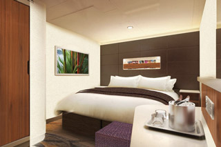 Inside cabin on Norwegian Escape