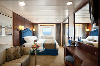 Oceanview cabin on Regatta